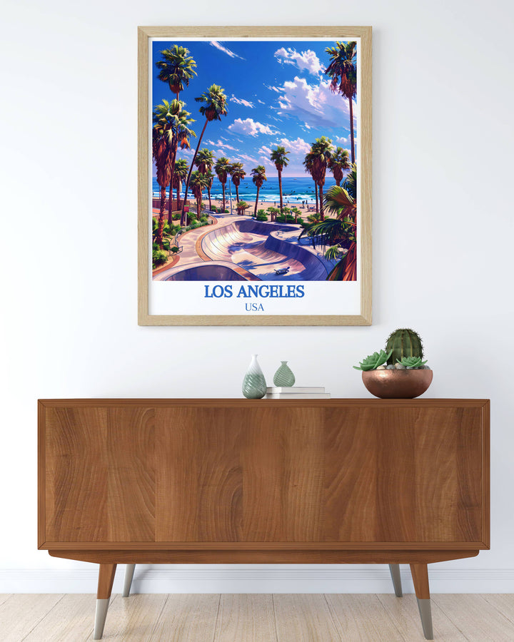 USA themed wall decor, featuring landmarks from across the country in a stylish modern format.
