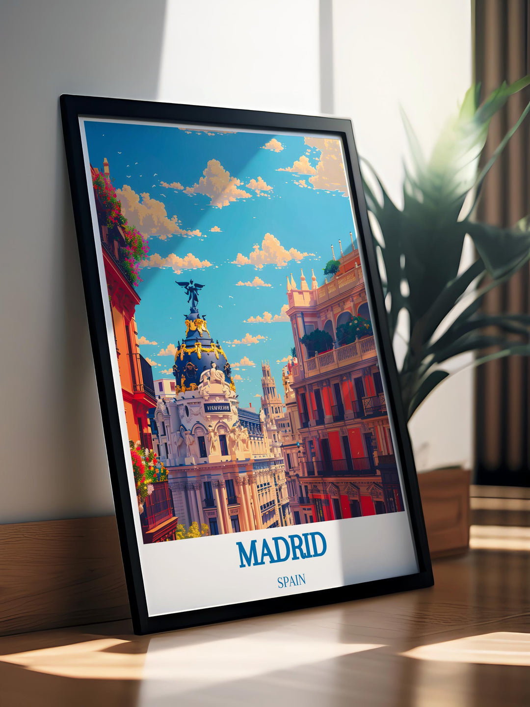 Madrid Poster Vintage Madrid Posters - Madrid Street Art Collection - Customizable S ...