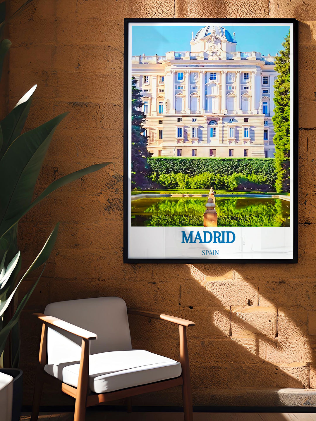 Spain travel poster with a vintage look, featuring major cities and attractions for the travel enthusiast.