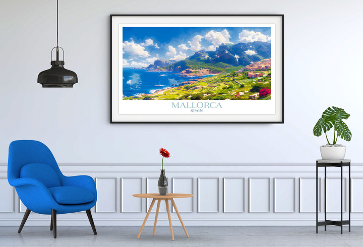 Personalized art prints from Mallorca, allowing for a customized aesthetic in decor.