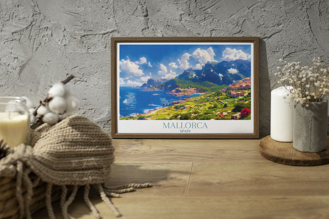 Customizable Mallorca prints, tailored to fit personal style preferences in home decor.
