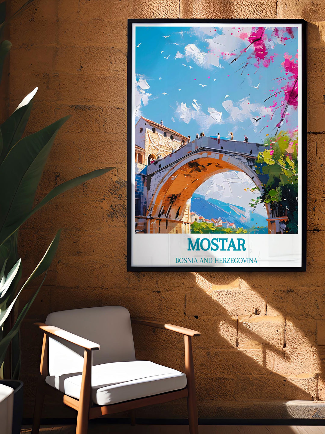 Bosnia and Herzegovina custom print focusing on the scenic beauty of the Dinaric Alps, ideal for nature lovers.