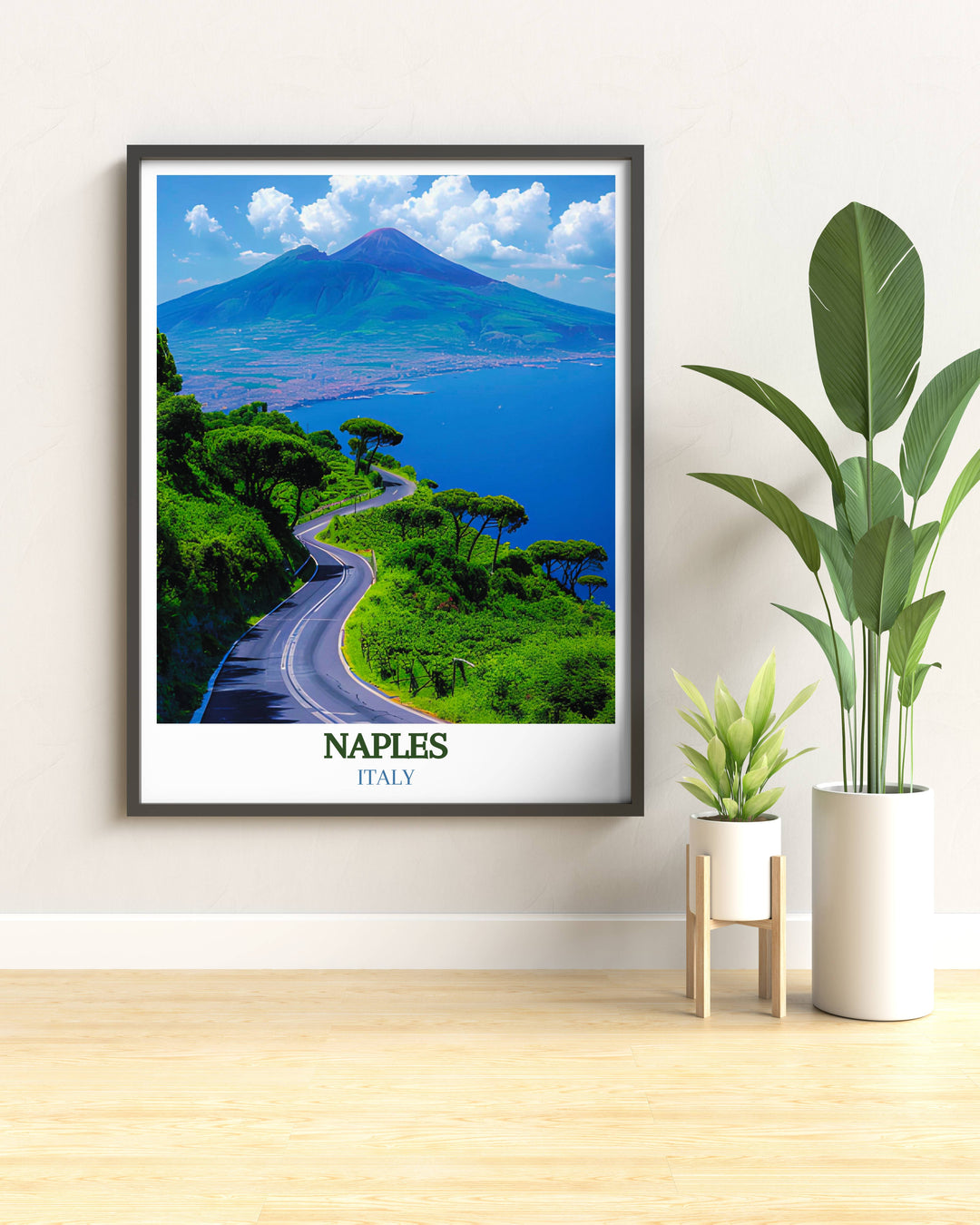 Naples Florida city print showcasing detailed street views and urban beauty perfect for modern wall decor.