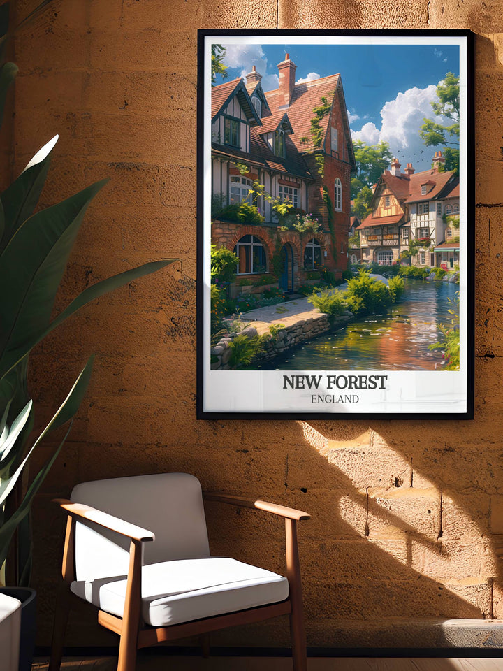 Elegant framed print of a Beaulieu River sunset, enhancing any wall with its warm colors.