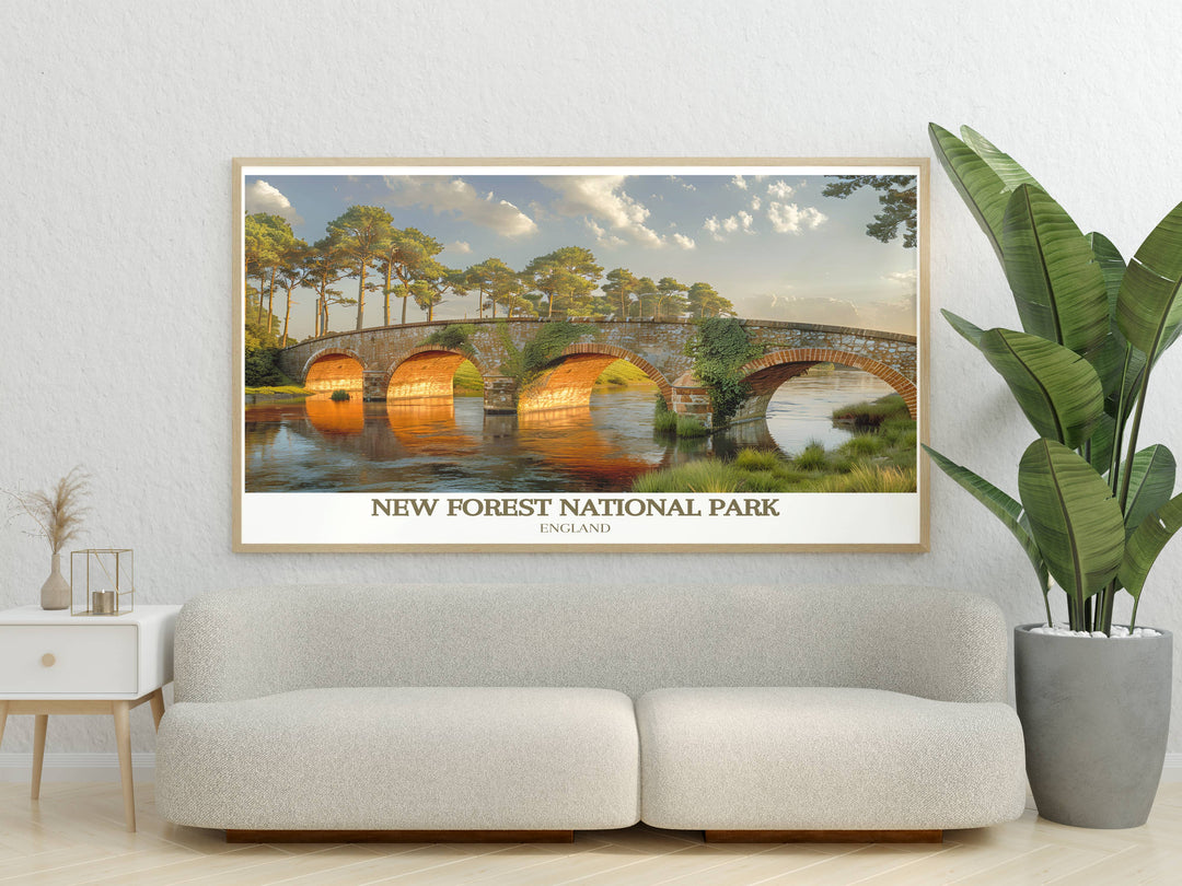 Print showcasing New Forest National Parks autumn colors, bringing the outdoors into your home with rich, natural tones.