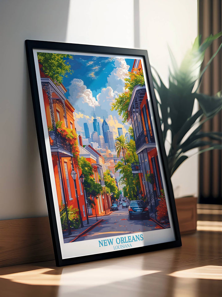 Impression de voyage de la Nouvelle-Orléans - Cadeau d’affiche de voyage pour la Nouvelle-Orléans 