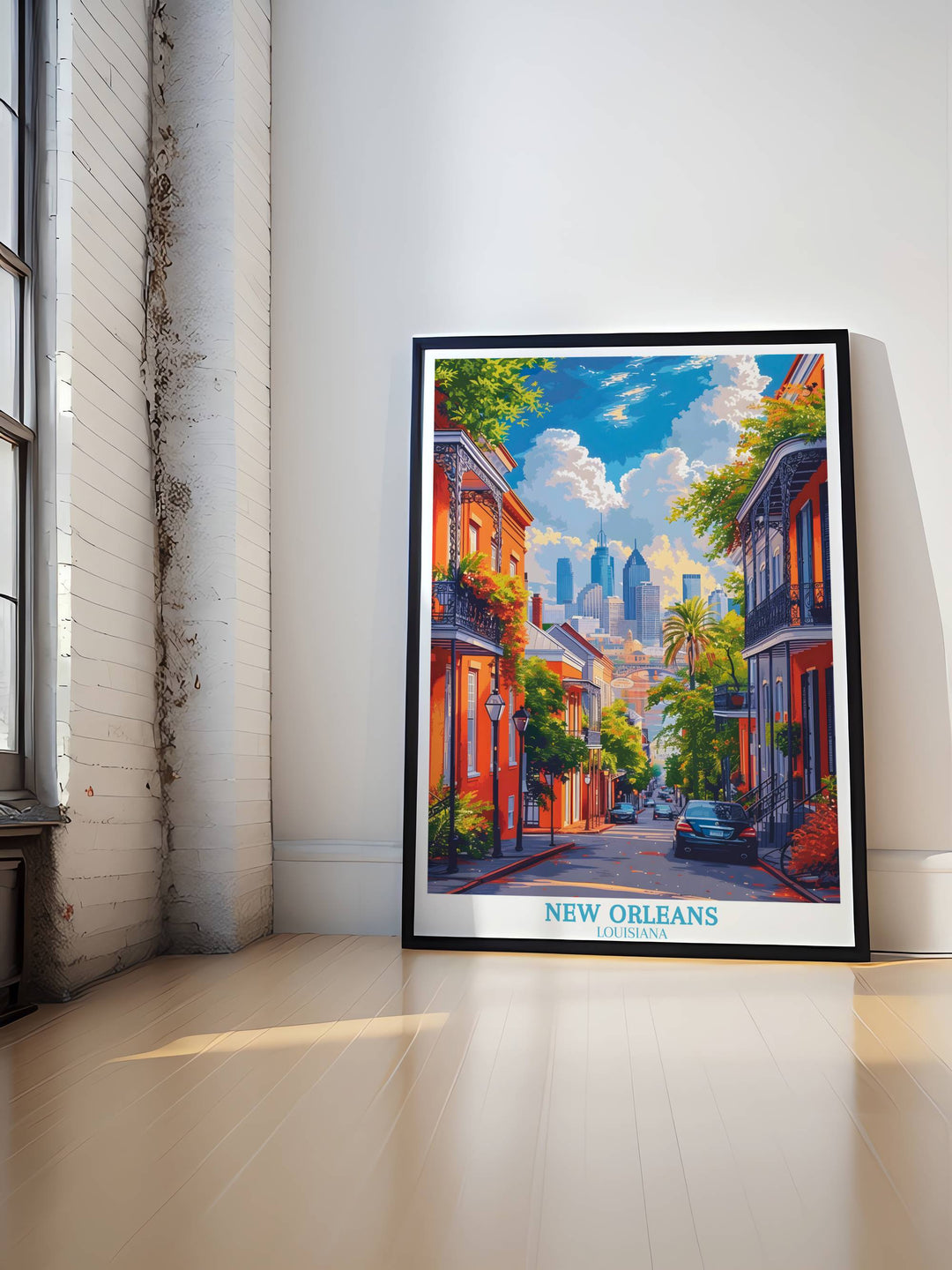 Impression de voyage de la Nouvelle-Orléans - Cadeau d’affiche de voyage pour la Nouvelle-Orléans 