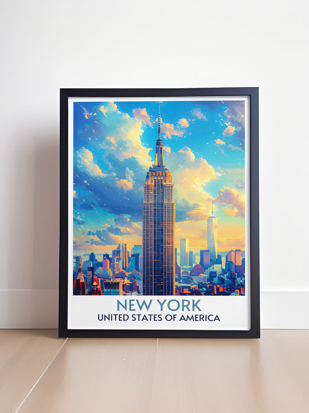 Home decor featuring the Empire State Building, perfect for adding a touch of New York elegance to any interior.
