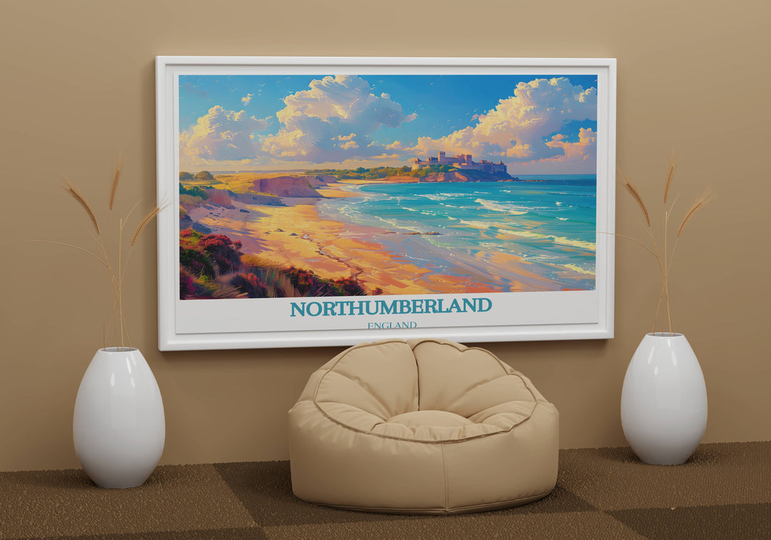 Embleton Bay vintage poster, blending historical charm with the natural beauty of Englands coastline.