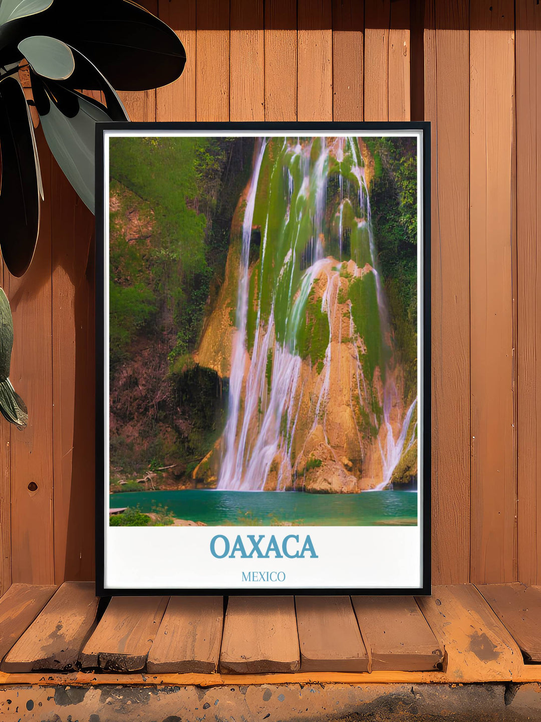 Gift worthy art print of Hierve el Agua, capturing the essence of Mexicos natural landscapes for any occasion.