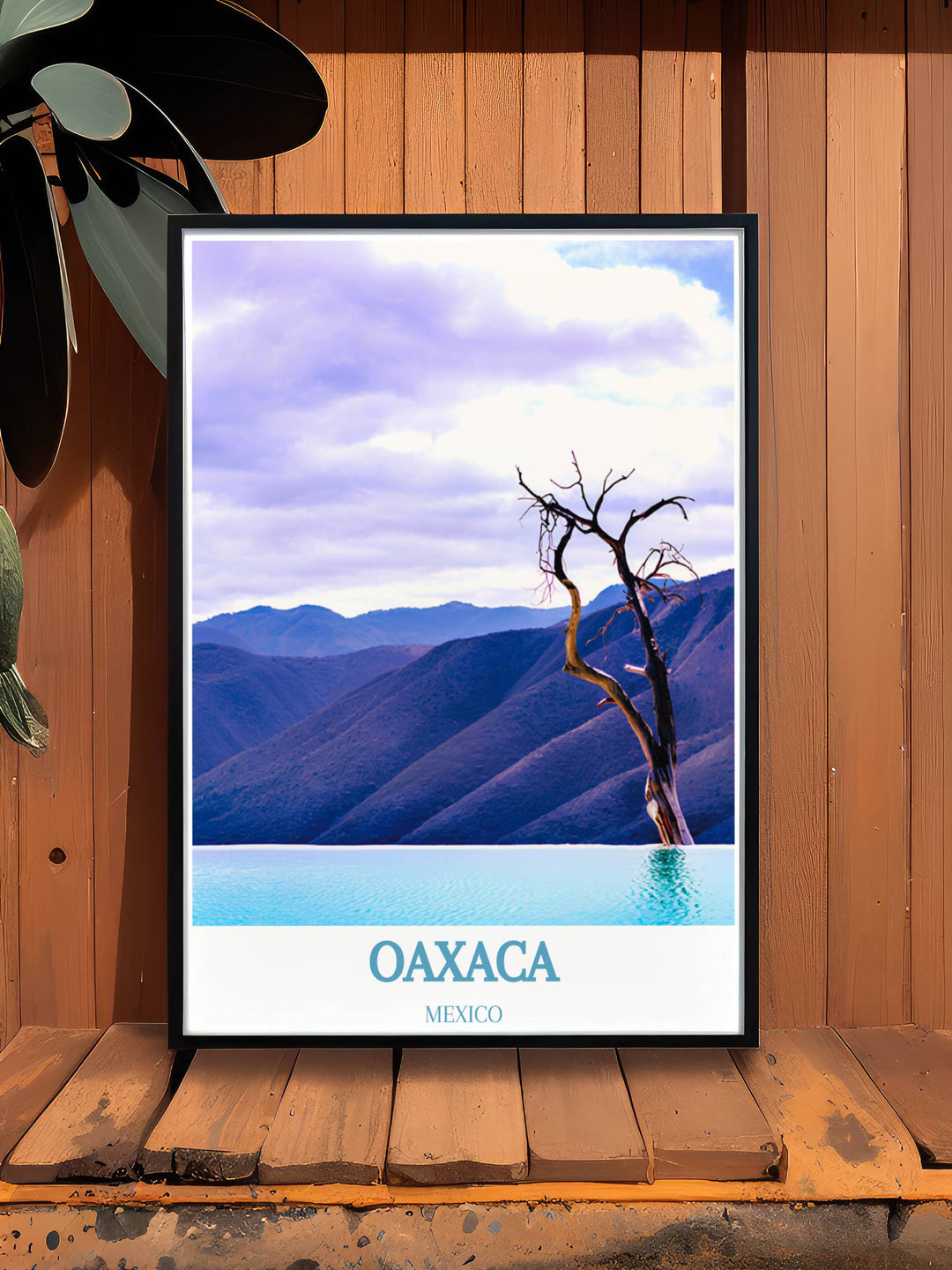 Fine art print of Hierve el Agua, a natural wonder in Oaxaca, designed to bring a piece of Mexico into your home.