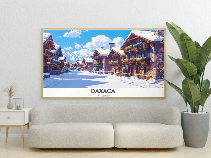 Adorn your walls with the scenic beauty of Val dIsere Village, offering a peaceful glimpse into French alpine life in each print.
