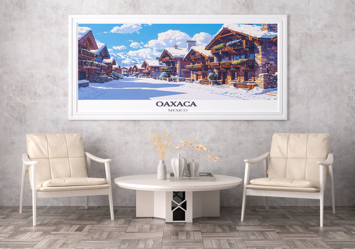Custom prints of Oaxaca De Juarez map, ideal for those who love detailed cityscapes and want to keep travel memories alive.