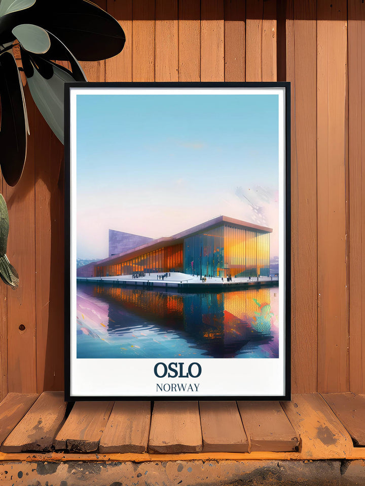 Home decor featuring The Oslo Opera House, inviting you to immerse yourself in the vibrant culture and artistic heritage of Norway.
