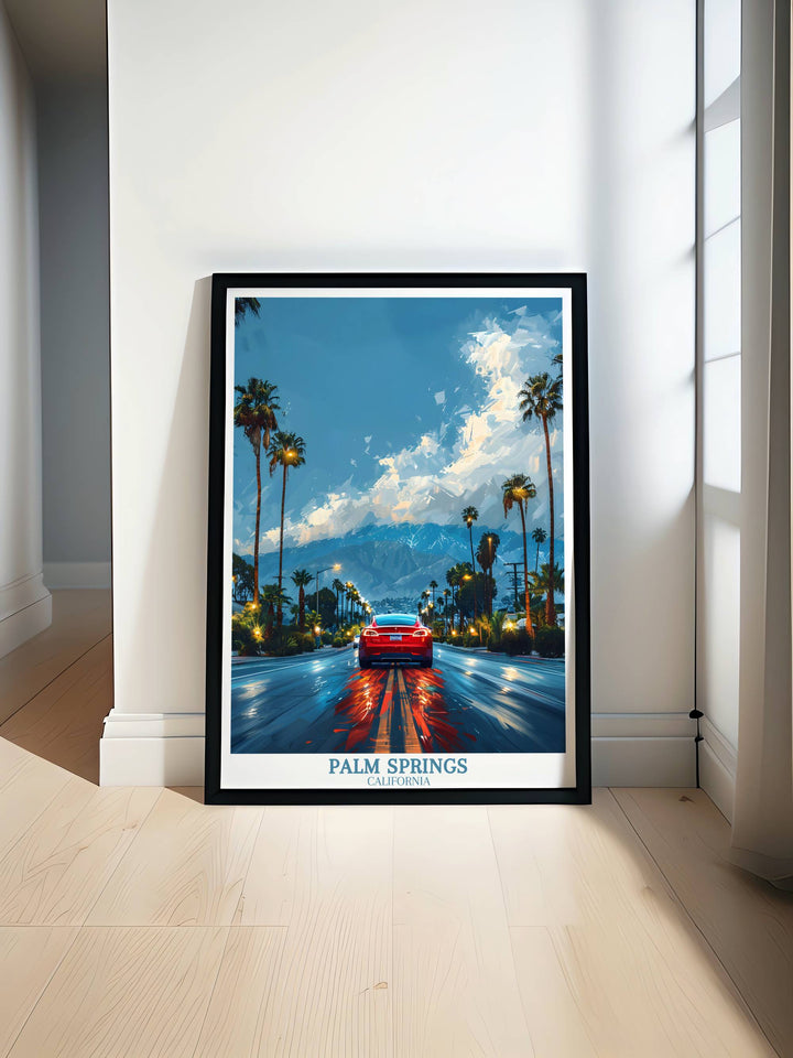 Palm Springs Reisedruck - Tesla Model S Druck 