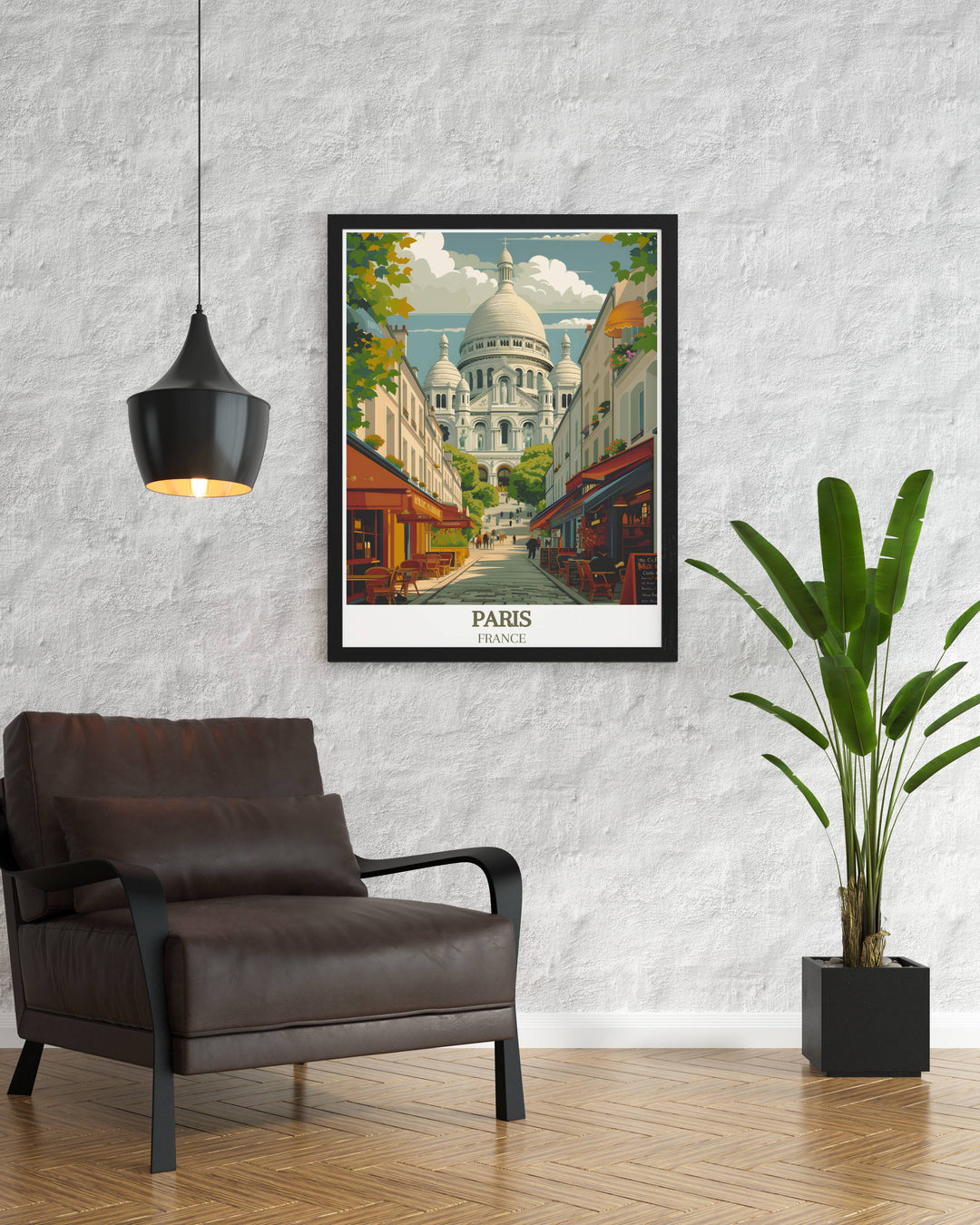 Vintage style posters of Montmartre, evoking a sense of nostalgia and romance, perfect for adding a touch of old world charm to your home decor.
