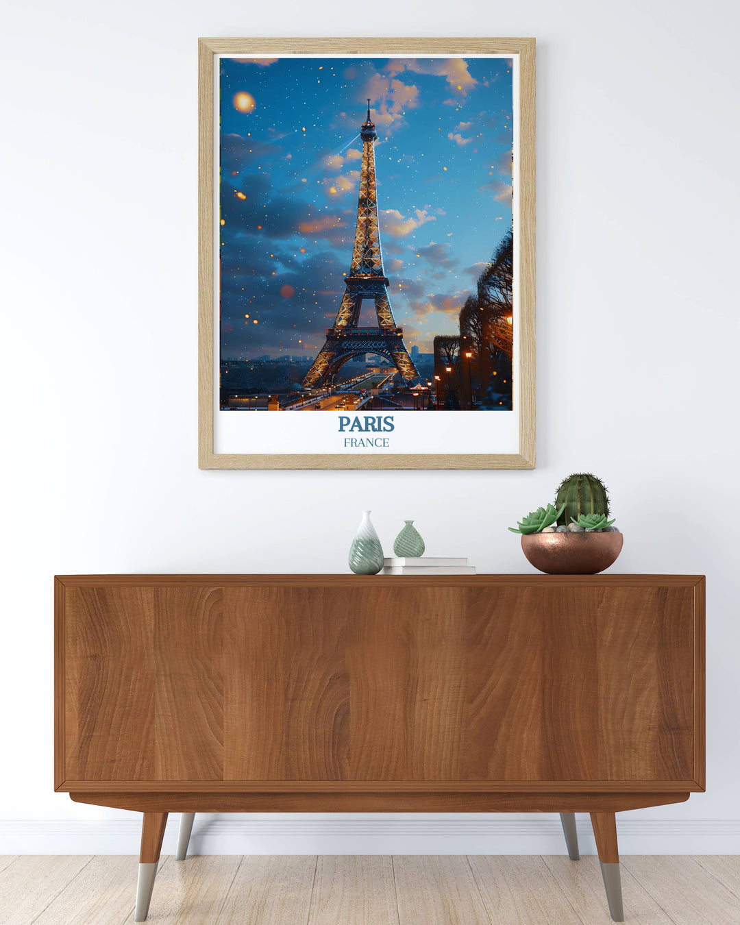 Adorn your walls with the elegance of the Eiffel Tower with our custom prints, perfect for adding a touch of Parisian charm to any space.