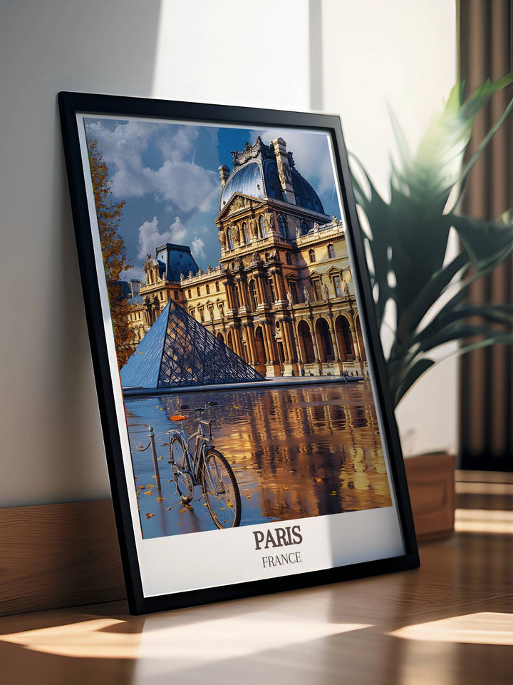 Framed prints of iconic French artworks, including works by Monet, Renoir, and Degas, bringing a touch of artistic sophistication to your home decor.