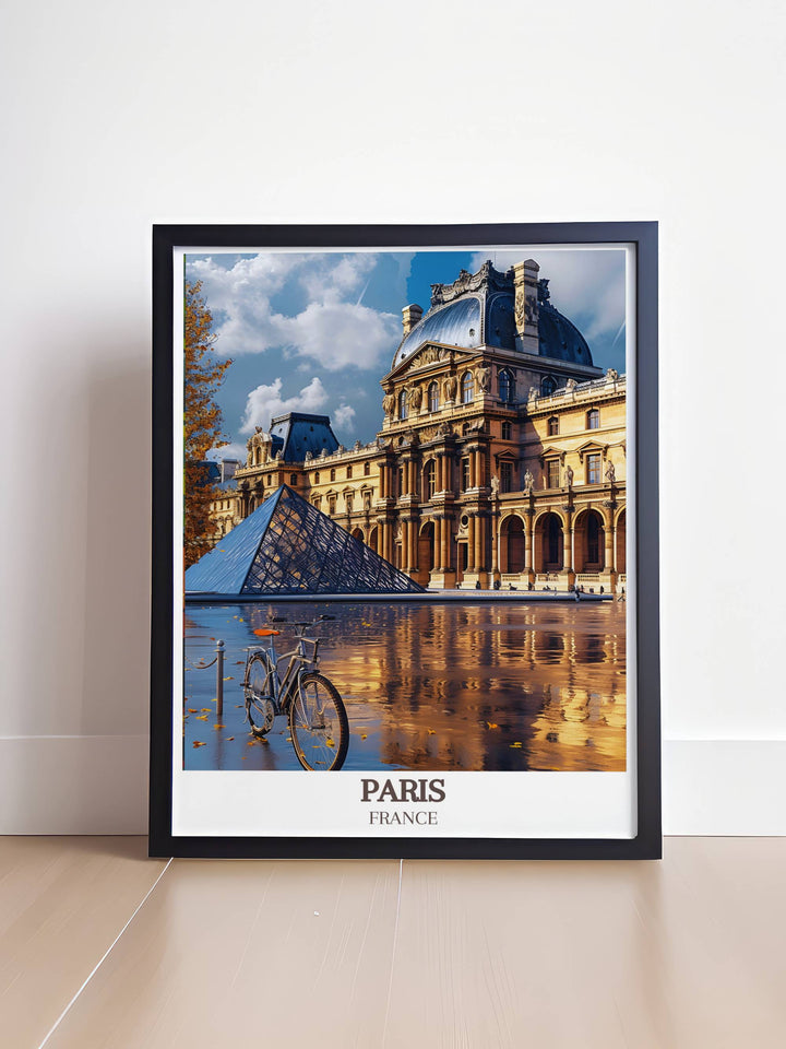 Home decor inspired by the Louvre Museum, showcasing the beauty and grandeur of one of the worlds largest art museums, perfect for art enthusiasts.