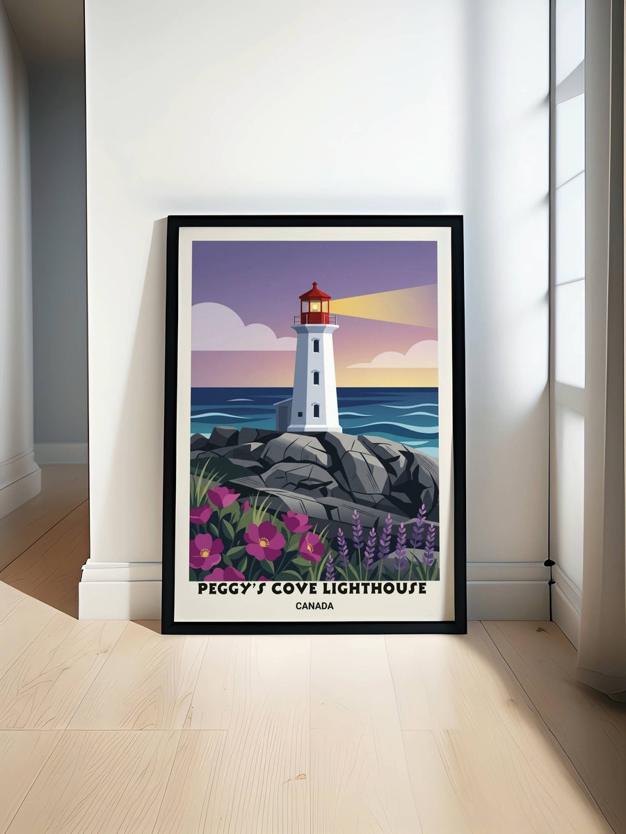 Vertical modern graphic art print of Peggy&