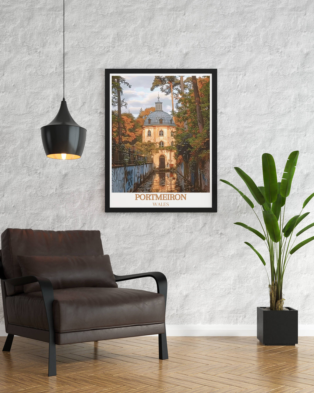 Portmeirion Modern Wall Decor brings the beauty of this Welsh village into your home, capturing its colorful architecture and lush surroundings. A wonderful gift for Wales lovers and home decor enthusiasts.