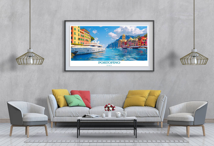 Italy Prints capture the timeless charm of Portofino, offering a nostalgic glimpse into the past and celebrating the rich heritage of Italy.
