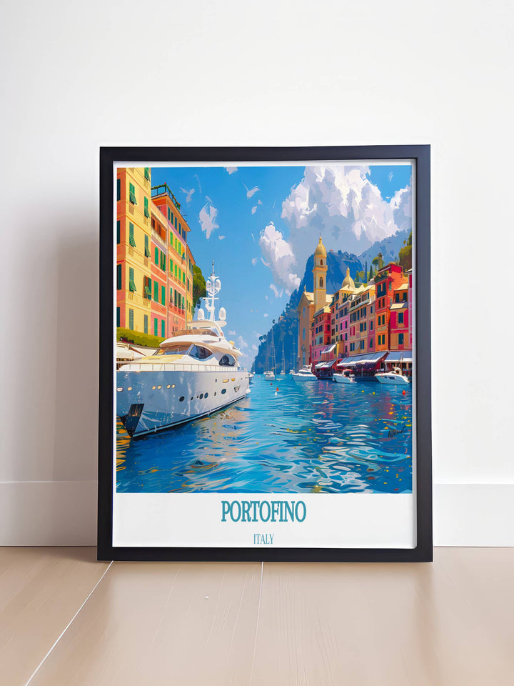 Experience the elegance of Portofino with our Framed Art collection, featuring stunning scenes of the villages unique architecture and natural beauty.