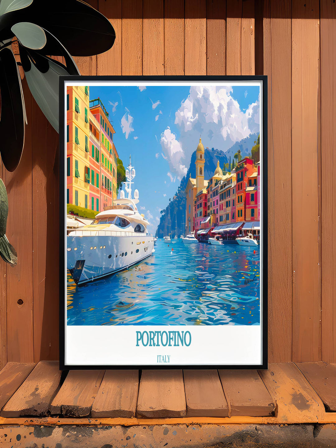 Custom Prints of Portofino capturing the unique charm and vibrant colors of this picturesque Italian coastal village, perfect for gifts or personal decor.