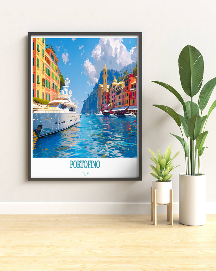 Italy Vintage Posters capturing the timeless charm of Portofino, offering a nostalgic glimpse into the past and celebrating the rich heritage of Italy.