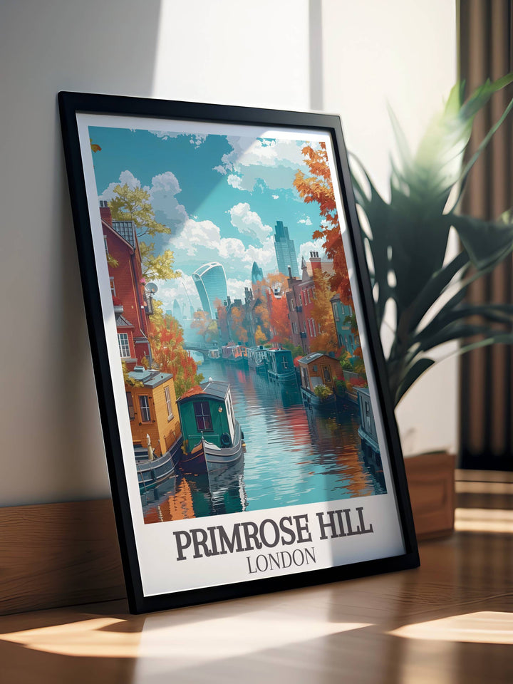 Wall Art of London celebrating the rich cultural heritage of iconic locations like Primrose Hill and Camden Town.