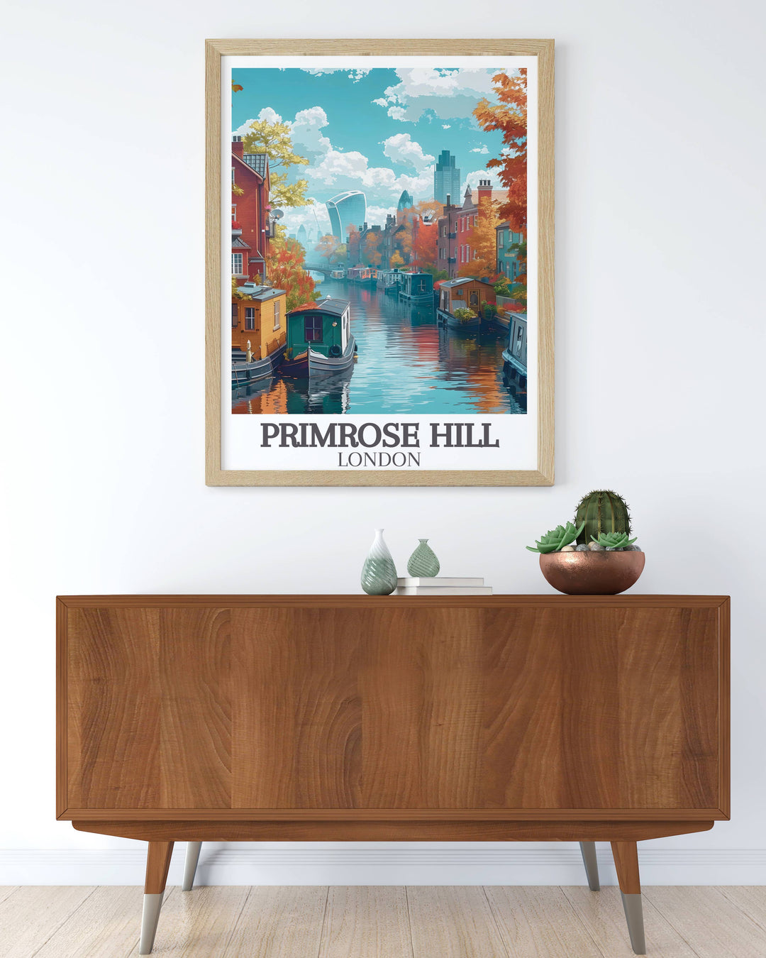 Regents Canal Prints bringing the lush greenery and picturesque views of this beloved London waterway into your home.