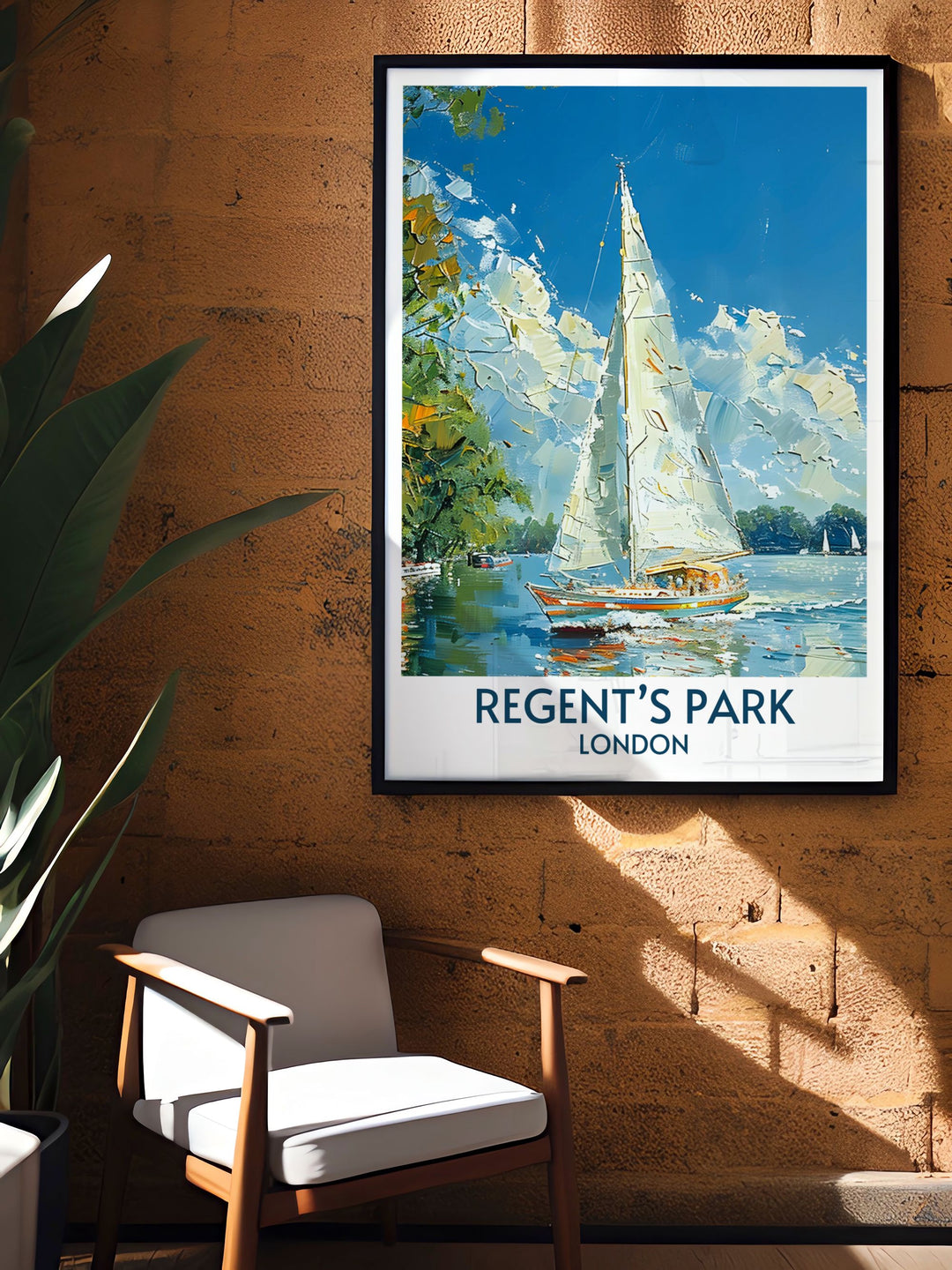 Beautiful Prints capturing the picturesque pathways and serene settings of Londons iconic Regents Park, ideal for home decor.