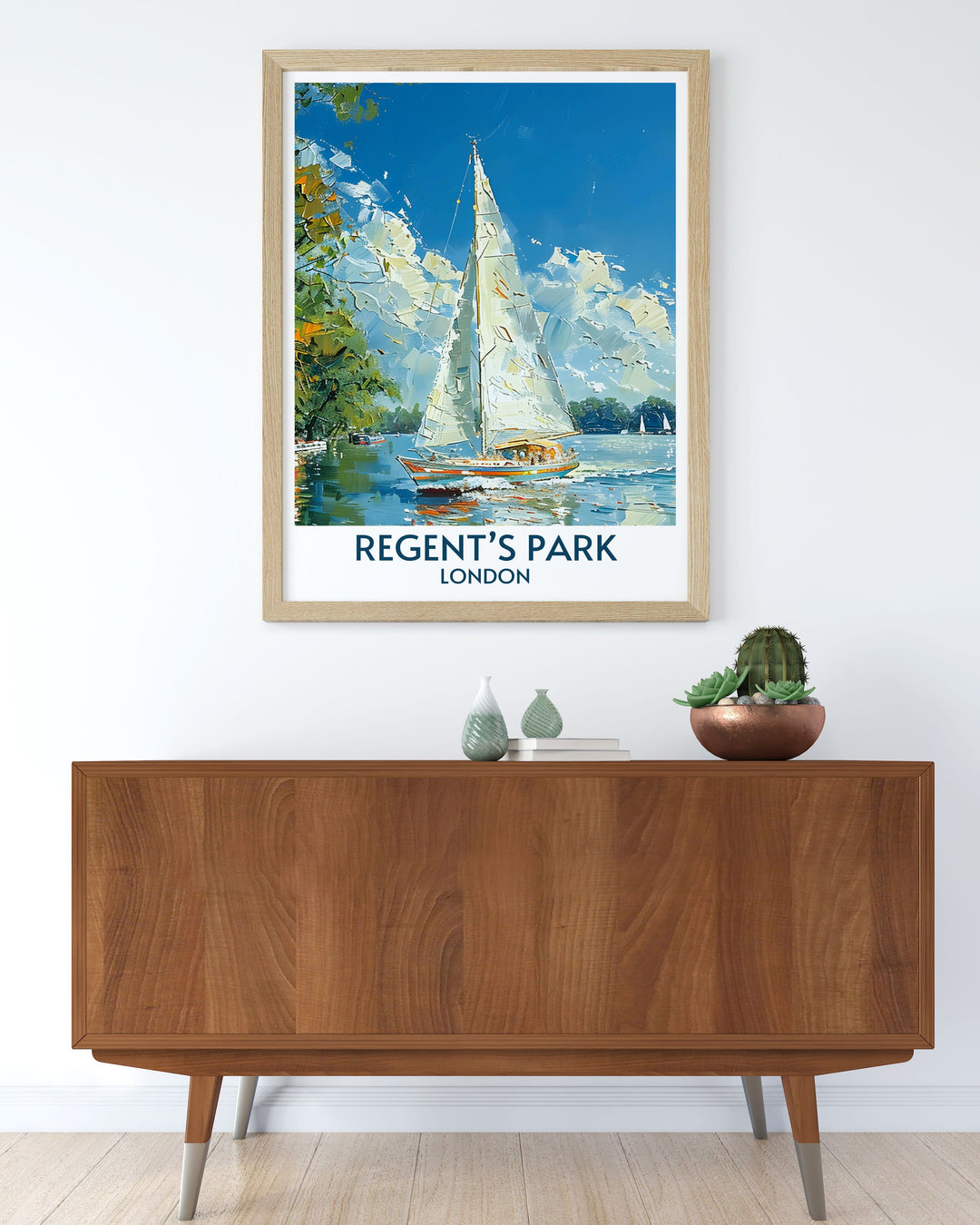 Regents Park Boating Lake Posters bringing the natural beauty and timeless charm of this beloved London park into your home.