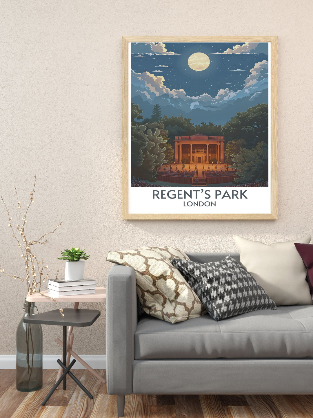 Beautiful Regents Park Posters capturing the picturesque pathways and serene settings of Londons iconic park, ideal for home decor.