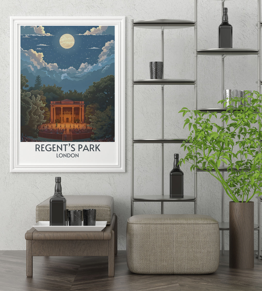London Canvas Art highlighting the vibrant energy and unique charm of Regents Park and North West London, perfect for any room.