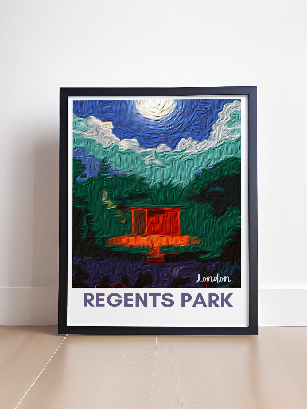 Experience the elegance of Regents Park with our Framed Art collection, showcasing stunning views and peaceful landscapes.
