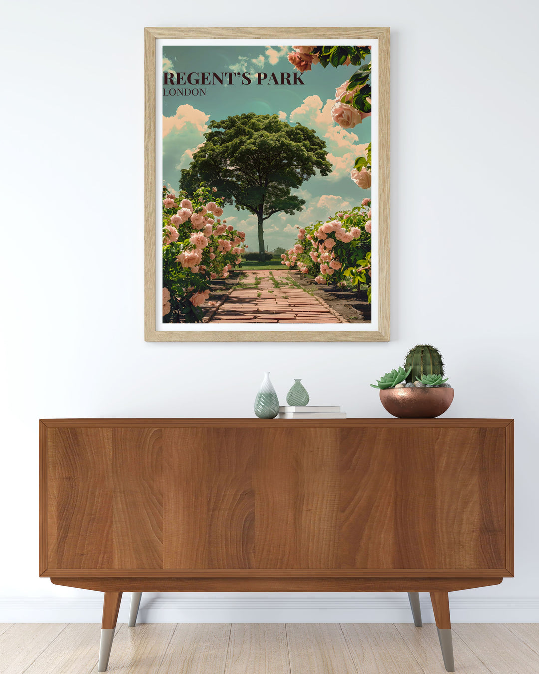 Stunning Framed Art of Regents Park, capturing the tranquil beauty and iconic views of one of Londons most beloved parks.