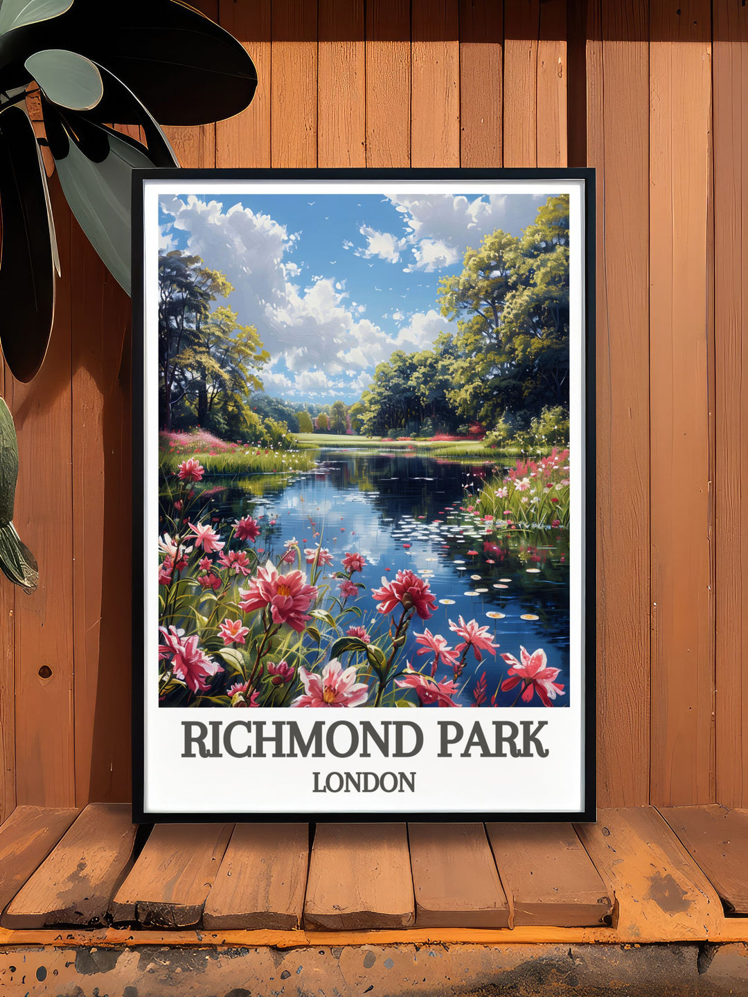 Experience the charm of Isabella Plantation with our Home Decor collection, showcasing vibrant flowers and peaceful ponds in Richmond Park.