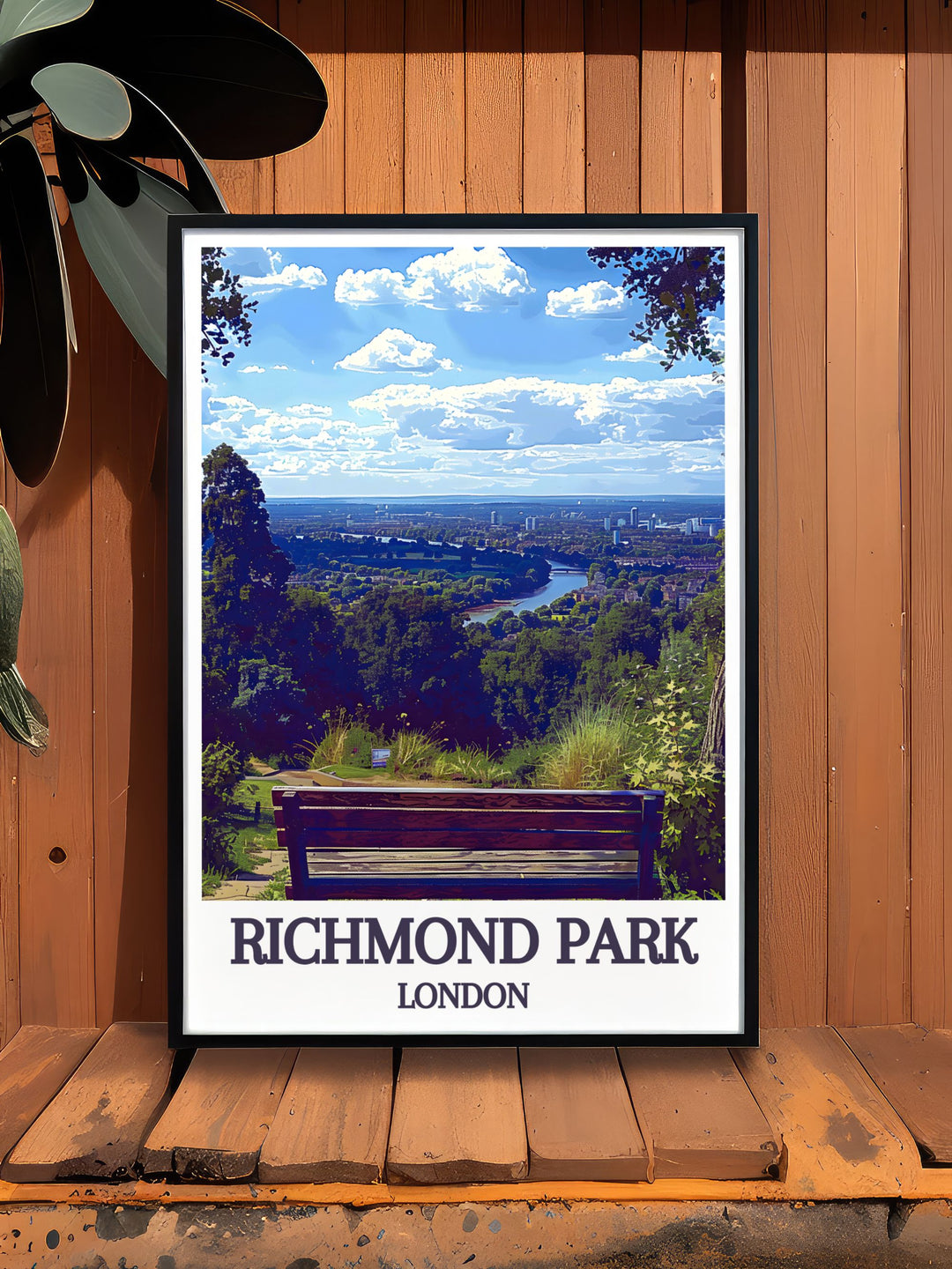 Iconic London Art featuring beautiful prints of King Henrys Mound and Richmond Park, perfect for adding elegance to any room.