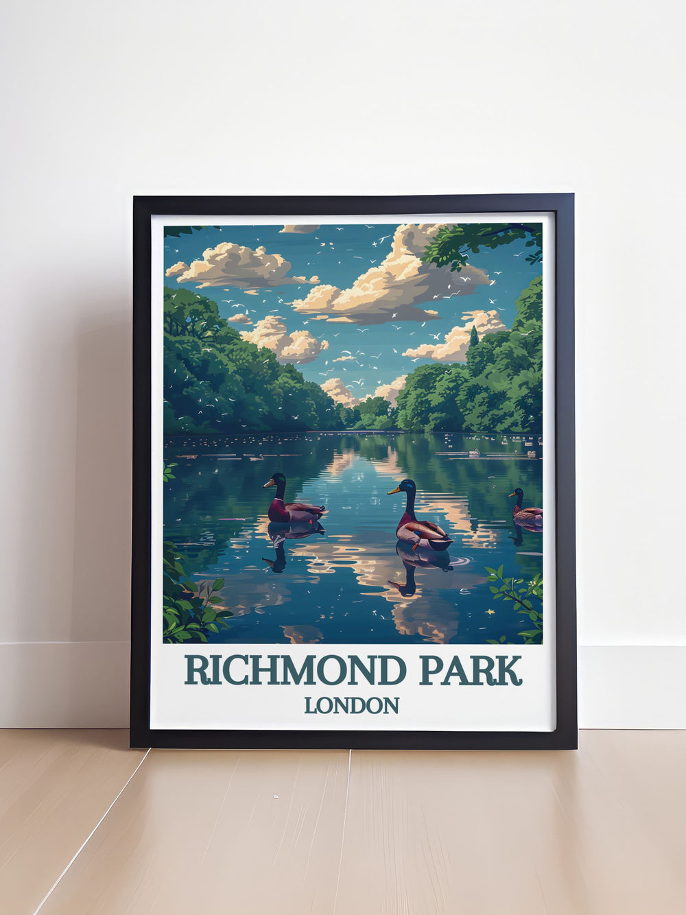 Experience the calm of Pen Ponds with our Wall Art collection, showcasing stunning views and peaceful landscapes in Richmond Park.