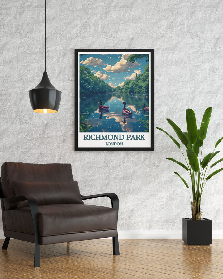 Pen Ponds Posters celebrating the scenic landscapes and historical charm of this beloved London park, perfect for any decor.