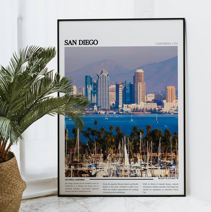 San Diego Travel - San Diego Wandkunst - Kalifornien Kunstdruck