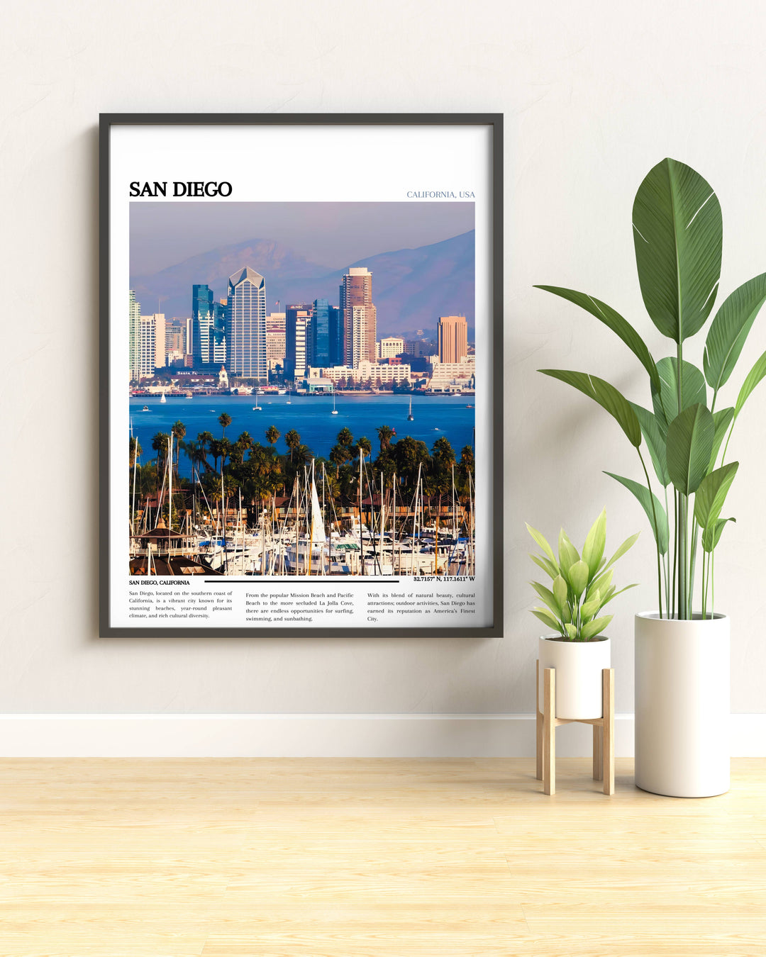 San Diego Travel - San Diego Wandkunst - Kalifornien Kunstdruck