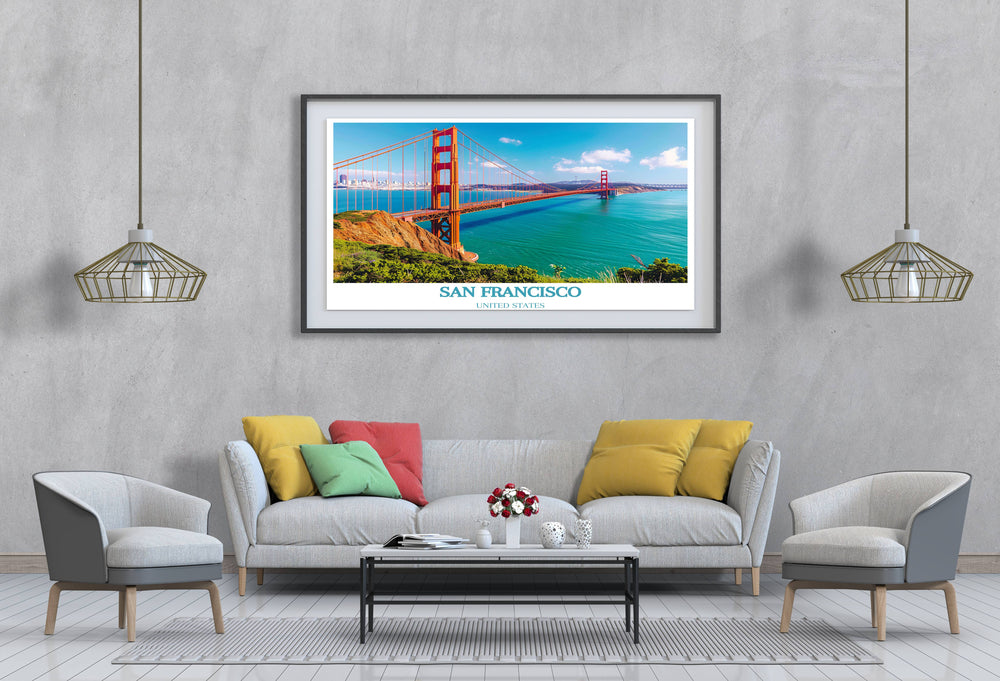 Experience the grandeur of the Golden Gate Bridge with our Framed Art collection, showcasing its striking red hue and grand scale in beautiful detail.