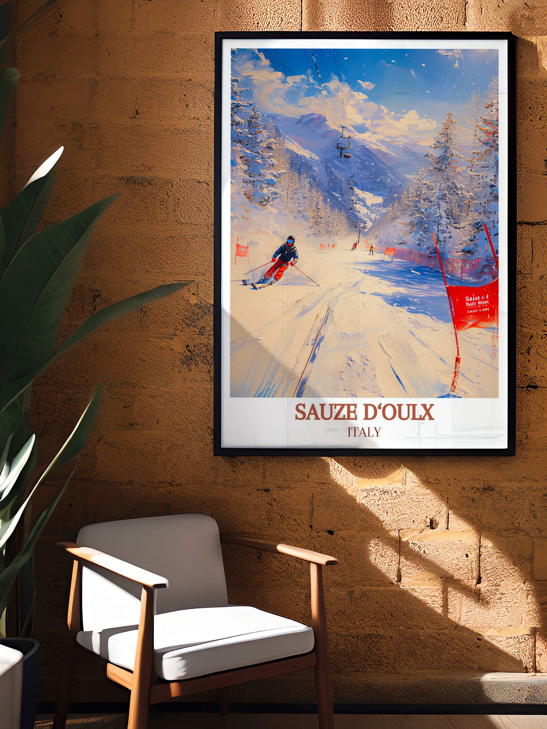 Sauze dOulx Ski Resort Fine Art Prints designed to evoke a sense of adventure and appreciation for the great outdoors, perfect for any decor.