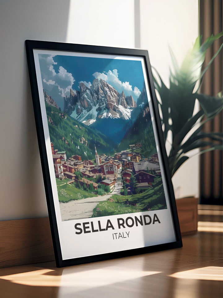 Celebrate the vibrant culture and natural beauty of the Italian Dolomites with our Italy Canvas Art, highlighting dynamic ski runs and tranquil mountain vistas.