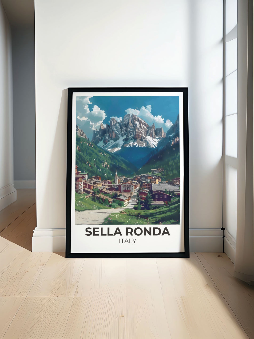 Sella Ronda Ski Circuit Fine Art Prints capturing the thrilling slopes and stunning landscapes of the Italian Dolomites, perfect for adding adventure to your home decor.