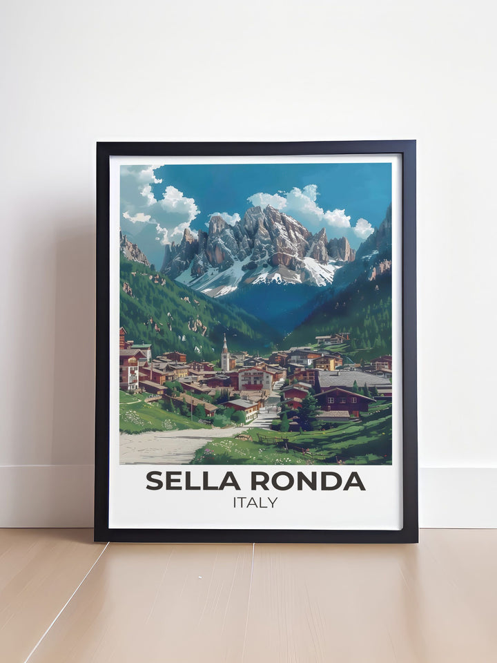 Experience the charm of Corvara with our Home Decor collection, showcasing picturesque views and rustic Alpine architecture in stunning detail.