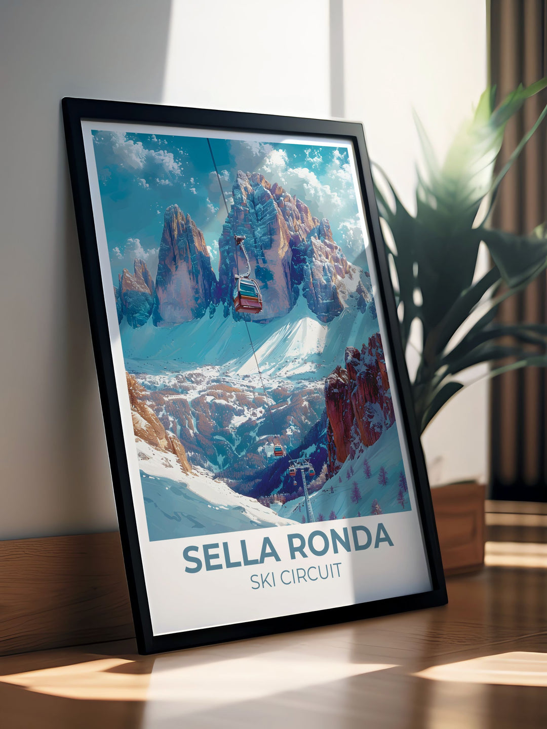 Celebrate the vibrant culture and natural beauty of the Italian Dolomites with our Italy Prints, highlighting iconic ski scenes and historic landmarks.