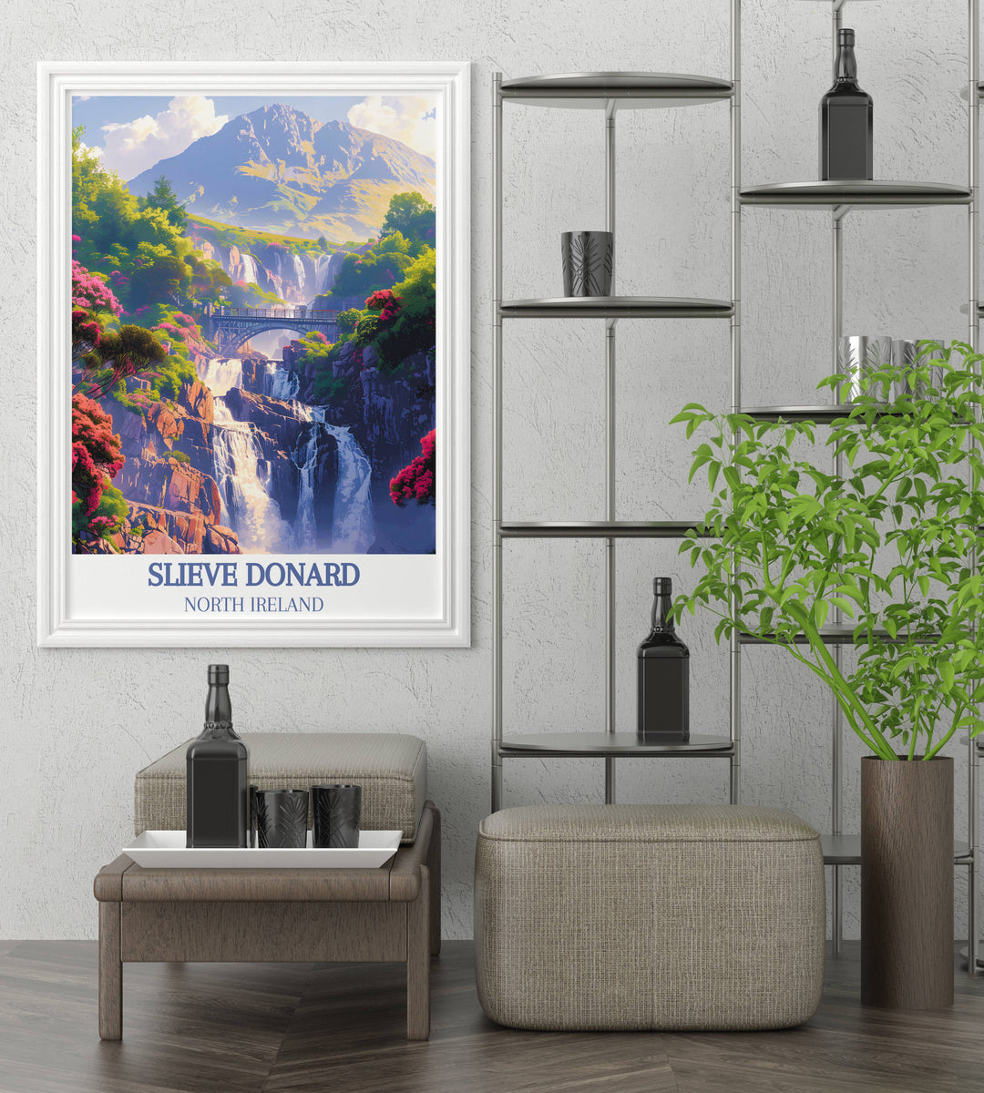 Bloody Bridge Wall Art offering stunning views and intricate details, bringing the essence of Northern Irelands rugged coastline into your home.